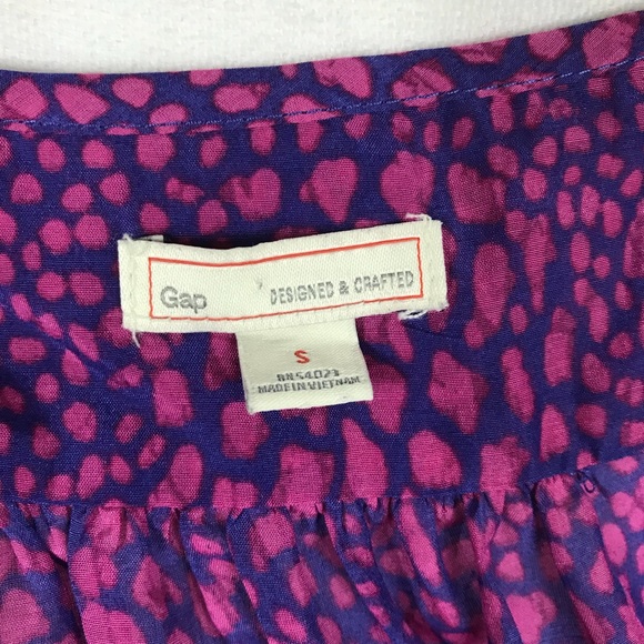 Gap S sleeveless silk blend top purple - Picture 4 of 6